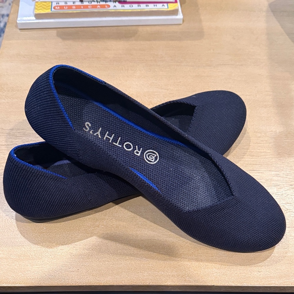 Rothy's Women's Navy Blue Flats- Like New